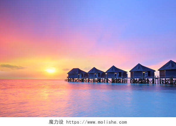 日落水别墅度假村马尔代夫岛上